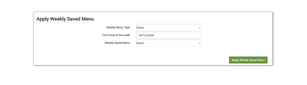 My Food Program Software Release 26042