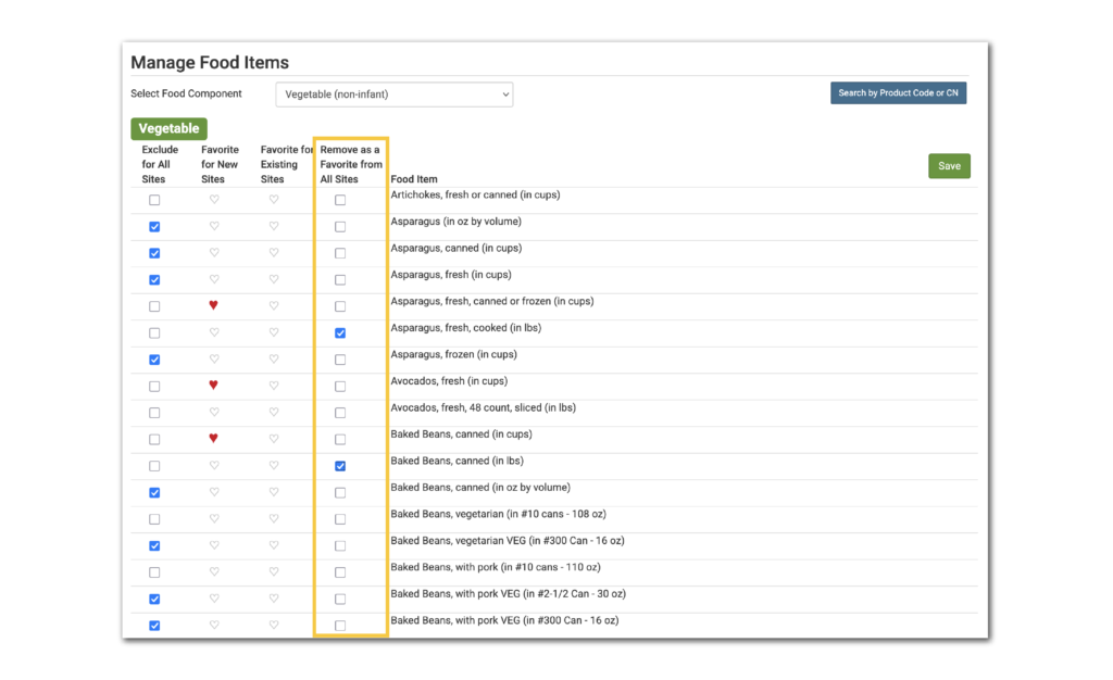 My Food Program Software Release 26051